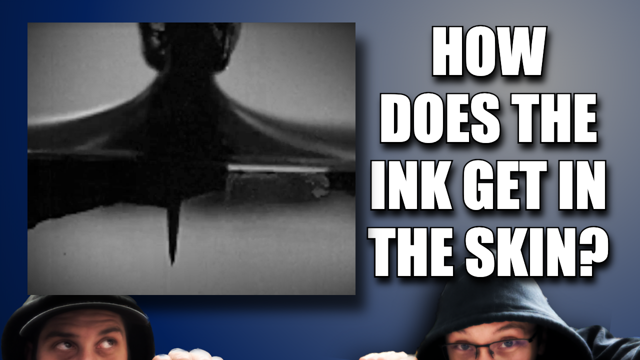 How does tattoo ink enter the Skin?